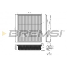 FA2260 BREMSI Повітряний фільтр