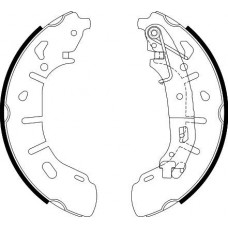8DB 355 022-221 HELLA PAGID Комплект гальмівних колодок