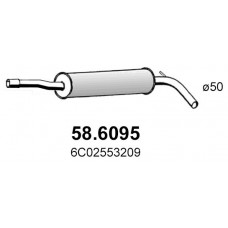 58.6095 ASSO Середній глушник вихлопних газів