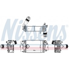 961602 NISSENS Интеркулер