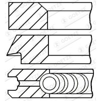 08-437000-00 GOETZE ENGINE Комплект поршневих кілець