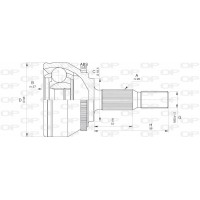 CVJ5573.10 OPEN PARTS Шарнирный комплект, Привідний вал