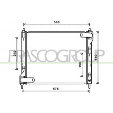 DS700R002 PRASCO Радіатор охолодження двигуна