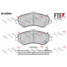 BL2068A2 FTE Комплект гальмівних колодок дисковий гальм