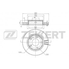 BS-6202 ZEKKERT Гальмівний диск