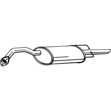 141-137 BOSAL Глушник вихлопних газів кінцевий