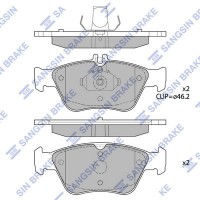 SP1755 Hi-Q КомплеК т гальмівних колодок, дискове гальмо