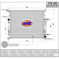 118.183 AHE Радіатор охолодження двигуна
