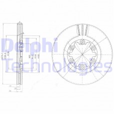BG3809 DELPHI Гальмівний диск