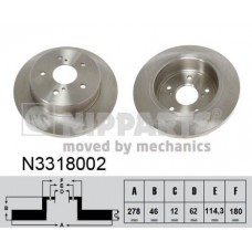 N3318002 NIPPARTS Гальмівний диск