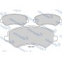 MBF015441 MANDO КомплеК т гальмівних колодок, дискове гальмо