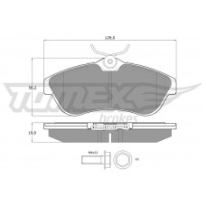 TX 13-29 TOMEX Brakes КомплеК т гальмівних колодок, дискове гальмо