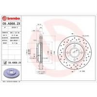 09.A968.2X BREMBO Гальмівний диск