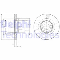 BG9104 DELPHI Гальмівний диск