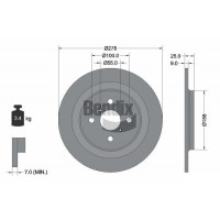 BDS1376 BENDIX Braking Гальмівний диск