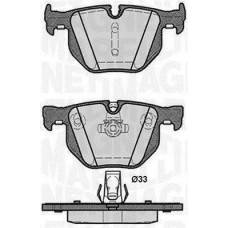 363916060487 MAGNETI MARELLI Комплект гальмівних колодок дисковий гальм