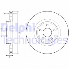 BG4659C DELPHI Гальмівний диск