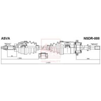NSDR-008 ASVA Привідний вал