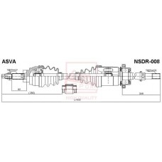 NSDR-008 ASVA Привідний вал
