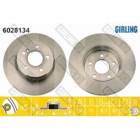 6028134 GIRLING Гальмівний диск