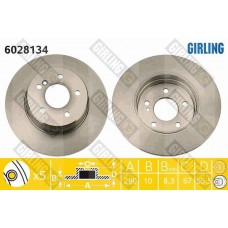 6028134 GIRLING Гальмівний диск