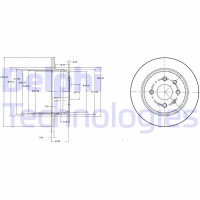 BG2635 DELPHI Гальмівний диск