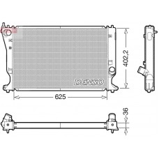 DRM50132 DENSO Радіатор охолодження двигуна