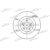 PBD7004 PATRON Гальмівний диск