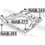 NAB-341 FEBEST Втулка, балка моста