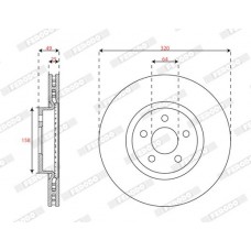 DDF3066C FERODO Гальмівний диск