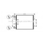RTA5459 AVA QUALITY COOLING Конденсатор кондиціонера