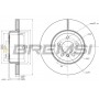 CD8480V BREMSI Гальмівний диск