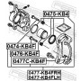 0476-KB4F FEBEST Поршень корпус скоби гальма