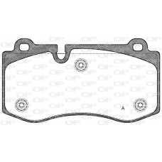 BPA1202.00 OPEN PARTS КомплеК т гальмівних колодок, дискове гальмо