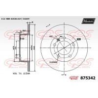 875342 MAXTECH Гальмівний диск