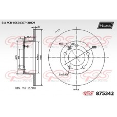 875342 MAXTECH Гальмівний диск