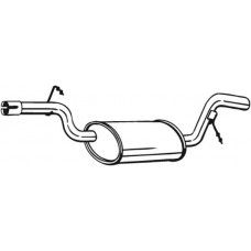 233-157 BOSAL Середній глушник вихлопних газів