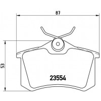 P 85 020X BREMBO Комплект гальмівних колодок дисковий гальм