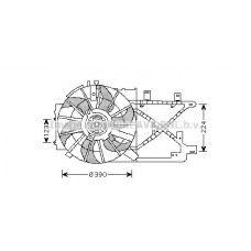 OL7516 AVA QUALITY COOLING Вентилятор охолодження двигуна