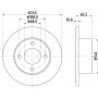 MDC1122 MINTEX Гальмівний диск
