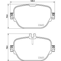 8DB 355 031-711 HELLA Комплект гальмівних колодок дисковий гальм