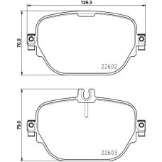 8DB 355 031-711 HELLA Комплект гальмівних колодок дисковий гальм