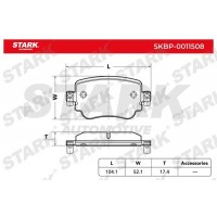SKBP-0011508 Stark Комплект гальмівних колодок дисковий гальм