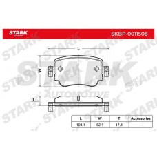 SKBP-0011508 Stark Комплект гальмівних колодок дисковий гальм