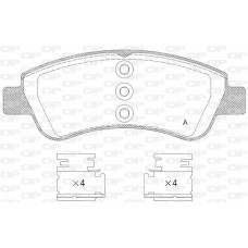 BPA0840.20 OPEN PARTS Комплект гальмівних колодок дисковий гальм