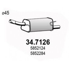 34.7126 ASSO Глушник вихлопних газів кінцевий