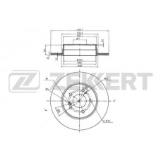 BS-5809 ZEKKERT Гальмівний диск