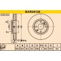 BAR26120 BARUM Гальмівний диск