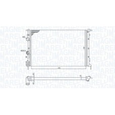 350213171700 MAGNETI MARELLI Радіатор охолодження двигуна