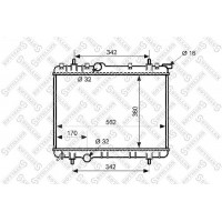 10-25171-SX STELLOX Радіатор охолодження двигуна